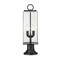 Z-Lite Sana 2 Light Outdoor Pier Mounted Fixture, Black And Seedy 592PHMR-553PM-BK - alternate 2
